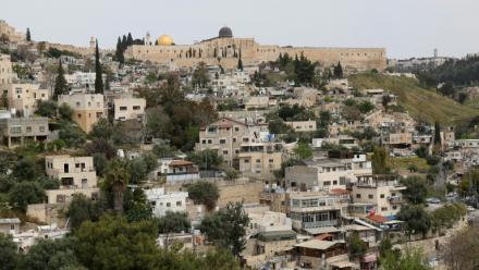 Vue du quartier de Silwan, à Jérusalem-Est, le 15 avril 2026