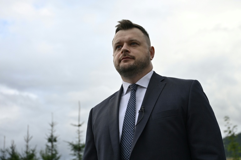 Le PDG de Naftogaz, le principal fournisseur de gaz ukrainien, Sergiy Fedorenko, dans la région d'Ivano-Frankivsk, le 18 septembre 2026, en Ukraine