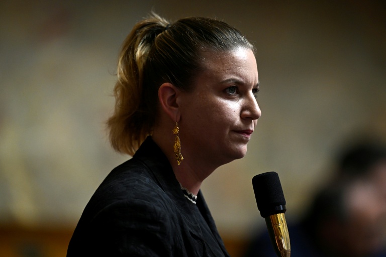La cheffe de file des députés Insoumis Mathilde Panot, le 7 avril 2026 à Paris
