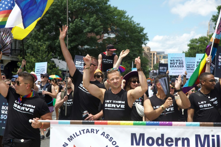 Participant à la WorldPride à Washington, DC, le 7 juin 2025