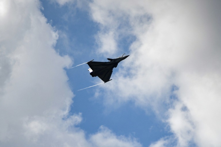 Démonstration d'un Rafale au salon Le Bourget près de Paris, le 23 juin 2023