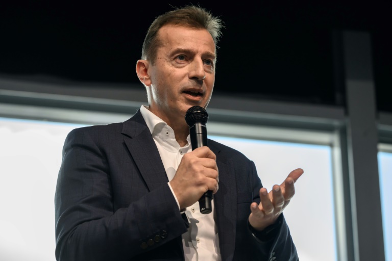 Le patron d'Airbus Guillaume Faury à Toulouse, le 24 mars 2025