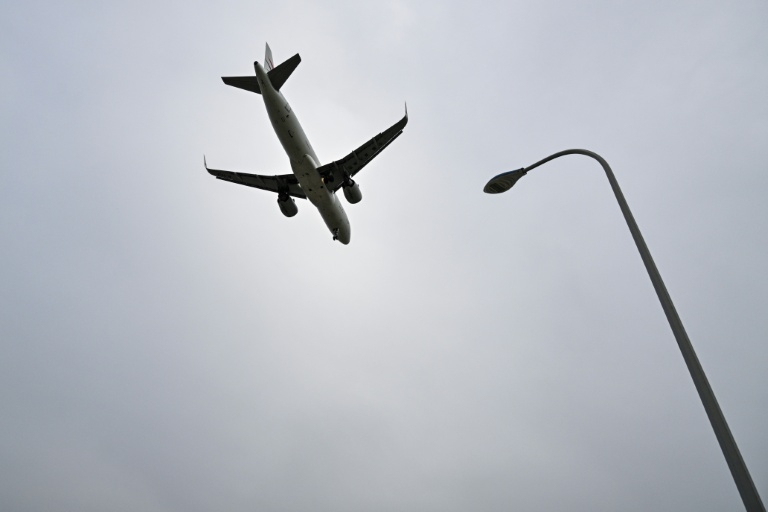 Un Airbus A320 avant l'atterrissage à Shanghai, le 17 avril 2025 