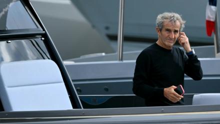 Le pilote français de F1 Alain Prost à Monaco, le 25 mai 2024