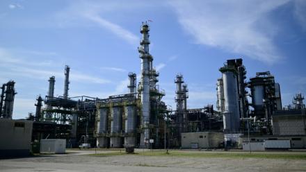 La raffinerie PCK Schwedt, située à Schwedt, dans le nord-est de l'Allemagne, le 26 août 2026