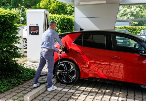 Une VW ID.3 électrique à Dresde, le 14 mai 2025
