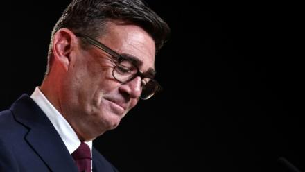 Andy Burnham, confirmé comme nouveau chef du Labour et prochain Premier ministre, lors de la "conférence extraordinaire" du Parti travailliste, le 17 juillet 2026 à Londres