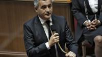 Le ministre de la Justice français, Gérald Darmanin, prononce un discours lors d'une séance de questions au gouvernement à l'Assemblée nationale à Paris, le 27 mai 2025