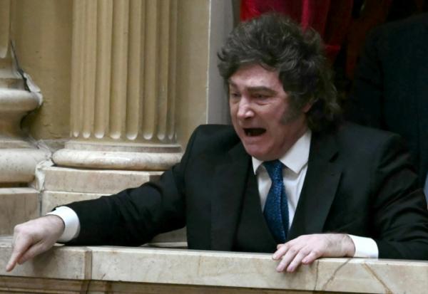 Le président argentin Javier Milei à Buenos Aires le 29 avril 2026. 