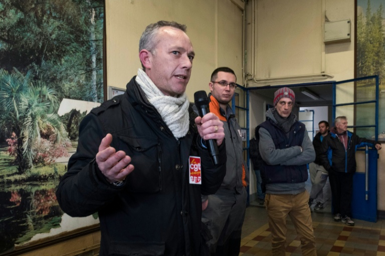 Stéphane Flégeau, secrétaire général de la fédération métallurgie de la CGT, ici à Gerzat, dans le département du Puy-de-Dôme, le 22 janvier 2020.
