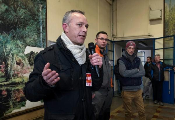 Stéphane Flégeau, secrétaire général de la fédération métallurgie de la CGT, ici à Gerzat, dans le département du Puy-de-Dôme, le 22 janvier 2020.