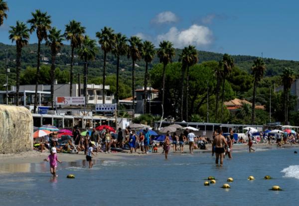 La grande plage de La Ciotat, dans les Bouches-du-Rhône le 21 août 2026