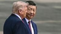 Le président chinois Xi Jinping reçoit son homologue américain Donald Trump à Pékin, le 14 mai 2026