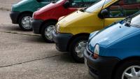 Voitures Renault Twingo à Chambley-Bussières (Meurthe-et-Moselle) en août 2023
