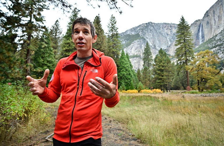 Le grand grimpeur américain Alex Honnold au parc national de Yosemite le 26 octobre 2025