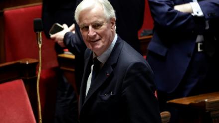 L'ancien Premier ministre et député LR, Michel Barnier à l'Assemblée nationale, à Paris, le 18 février 2026