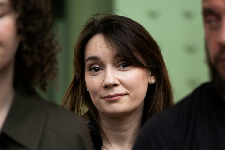La Russe Xenia Fedorova à Paris, le 12 avril 2025