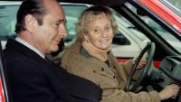 Jacques Chirac (G) et son épouse Bernadette, le 14 mars 1992 à Corrèze 