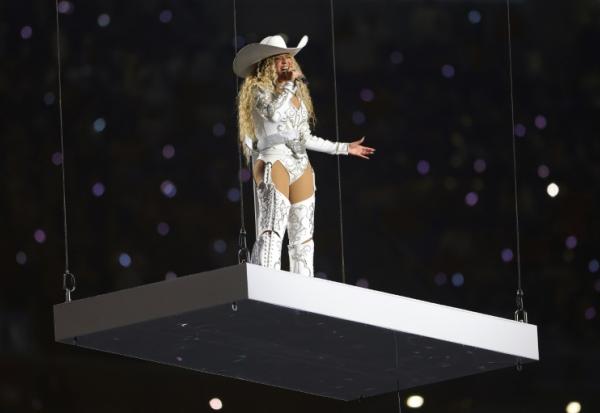 Beyonce lors d'un concert au NRG Stadium de Houston, Texas, le 25 décembre 2024