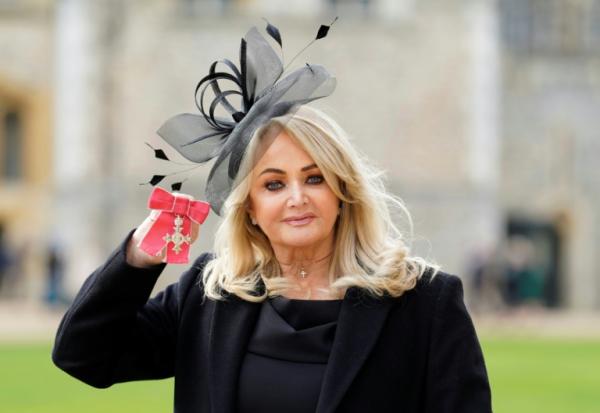 La chanteuse britannique Gaynor Sullivan, alias Bonnie Tyler, le 1er février 2023 à Windsor, en Grande-Bretagne