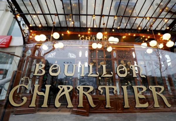 L'entrée du restaurant Bouillon Chartier Montparnasse, le 6 février 2019 à Paris
