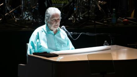 Brian Wilson, cofondateur des Beach Boys, en concert à Austin, le 13 mai 2017 au Texas