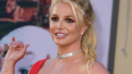 La chanteuse américaine Britney Sppears lors d'une projection à Los Angeles, le 22 juillet 2019 en Californie