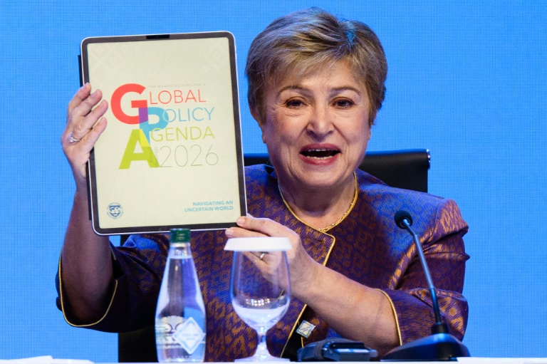 La directrice générale du Fonds monétaire international (FMI), Kristalina Georgieva, à Bangkok, le 14 octobre 2026 en Thaïlande