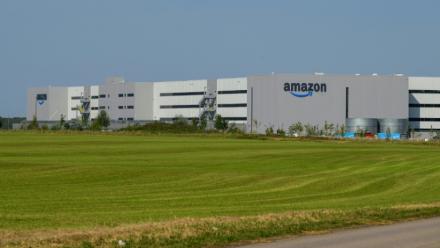 Un centre de distribution d'Amazon à Augny, en Moselle, le 30 août 2024