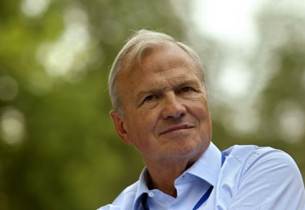 Claude Bébéar, fondateur de l'assureur Axa, le 28 août 2003 à Jouy-en-Josas, près de Paris