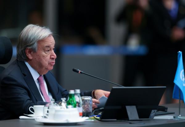 Le secrétaire général de l'ONU, Antonio Guterres, à Kuala Lumpur le 27 octobre 2025.