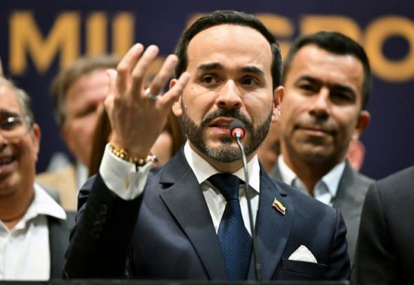 Le président élu de Colombie, Abelardo de la Espriella, le 30 juillet 2026 à Bogota