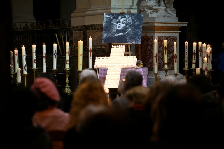 Messe commémorative à Brigitte Bardot à l'église Saint-Roch à Paris, le 28 janvier 2026