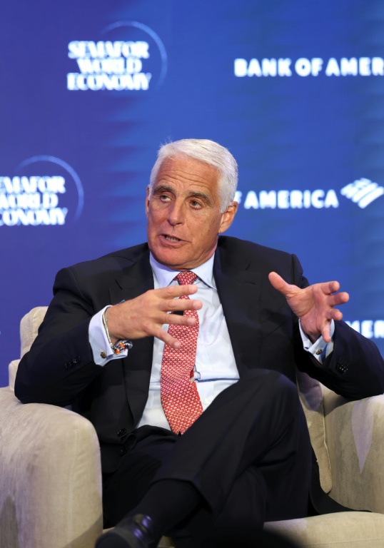 Le patron d'UniCredit Andrea Orcel à Washington le 14 avril 2026 