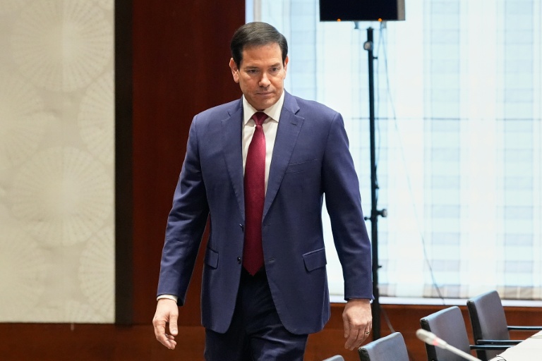 Le secrétaire d'Etat américain Marco Rubio avant une réunion bilatérale avec le ministre chinois des Affaires étrangères, le 13 février 2026, en marge de la Conférence de Munich sur la sécurité (MSC) en Allemagne