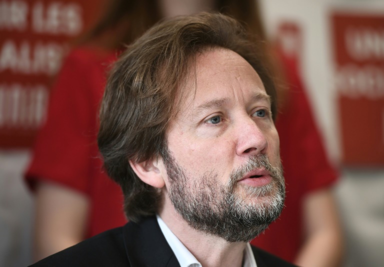 Le chef des députés socialistes Boris Vallaud le 6 avril 2025 à Montfort-en-Chalosse, dans les Landes