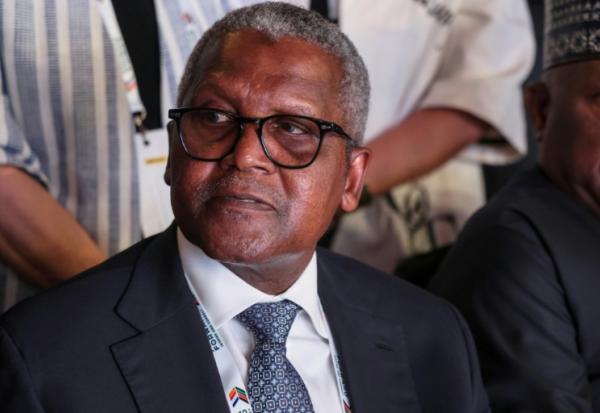 L'entrepreneur nigérian, et homme le plus riche d'Afrique, Aliko Dangote, lors d'un sommet à Nairobi, le 11 mai 2026