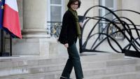 La ministre de la Culture Rachida Dati à la sortie de l'Elysée, le 21 avril 2025 à Paris