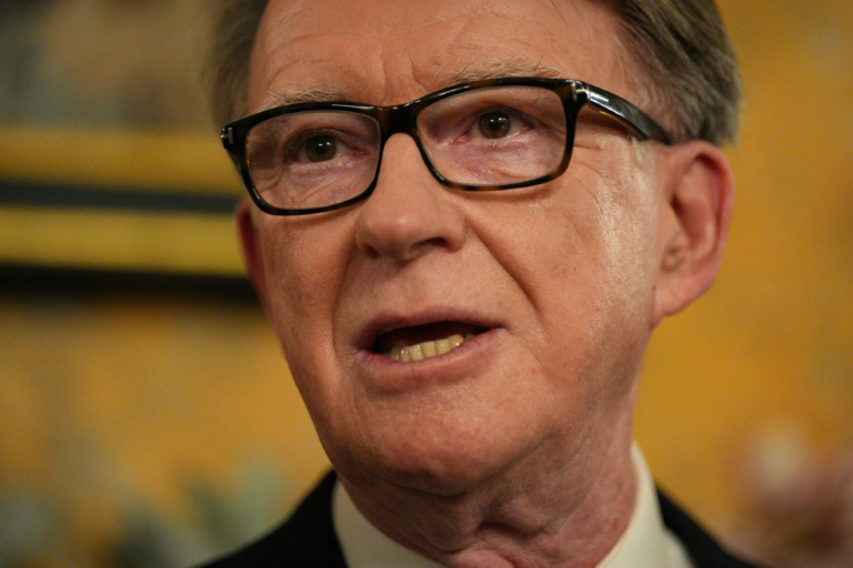 L'ex-commissaire européen au Commerce Peter Mandelson, le 26 février 2025 à Washington