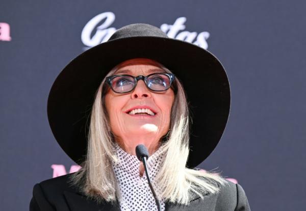 L'actrice américaine Diane Keaton au Chinese Theatre à Hollywood, en Californie, le 11 août 2022
