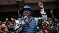 Le candidat défait à la présidentielle, Raila Odinga, s'adresse à ses partisans à Nairobi, le 22 août 2022, après avoir déposé une requête auprès de la plus haute cour du pays contestant le résultat de l'élection du 9 août 2022 qui a donné la victoire à son rival William Ruto