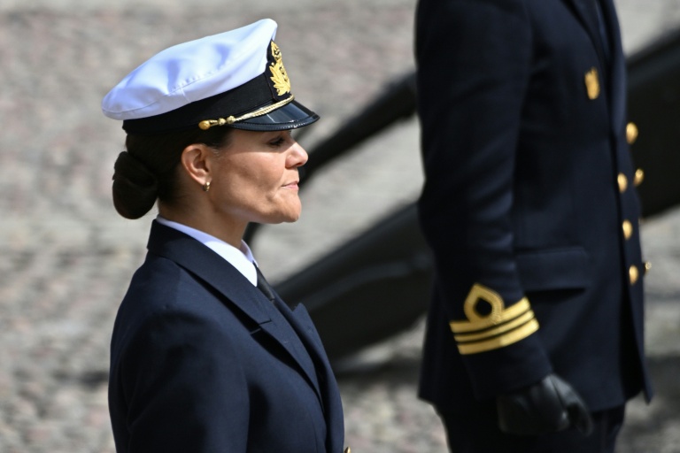 La princesse Victoria, fille aînée du roi de Suède Carl XVI Gustaf, participe aux festivités pour les 80 ans de son père, à Stockholm le 30 avril 2026