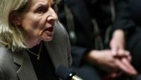 La ministre de la Culture Catherine Pégard à l'Assemblée nationale le 19 mai 2026