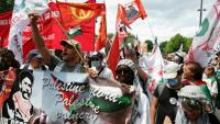 Manifestation propalestinienne place de la République à Paris, le 14 juin 2025