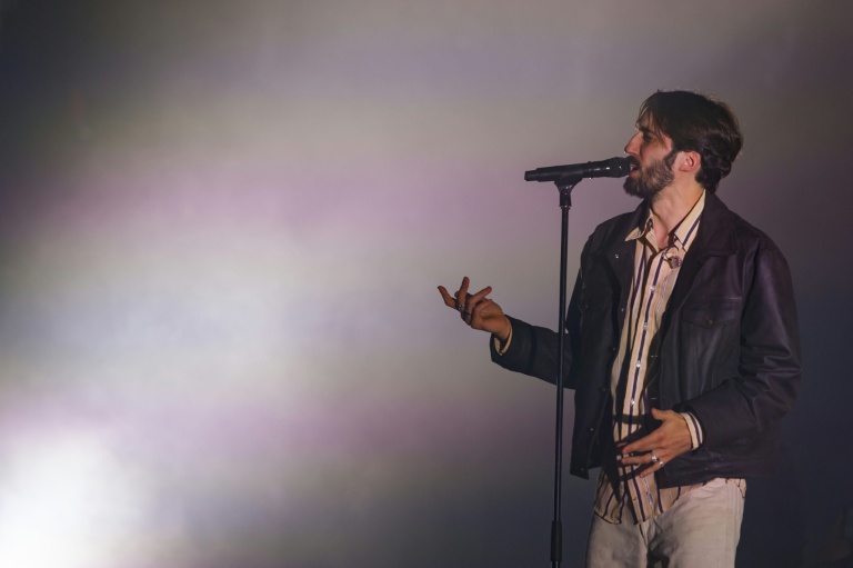 Le rappeur Antoine Valentinelli, alias Lomepal, lors des Eurockeennes de Belfort le 1er juin 2023