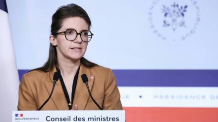Aurore Bergé le 26 novembre 2025 à l'Elysée