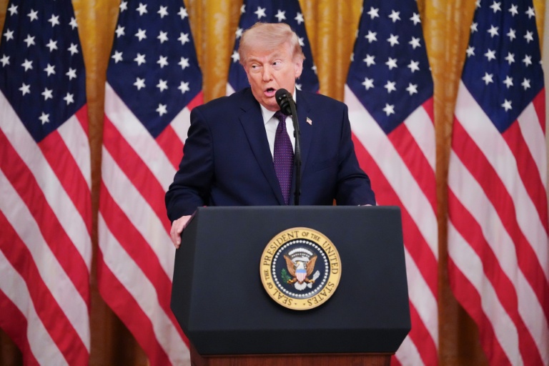 Le président américain Donald Trump à la Maison Blanche, le 22 mai 2026 à Washington