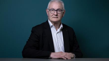 Daniel Baal, président de Crédit Mutuel Alliance fédérale, le 3 avril 2024 à Paris.