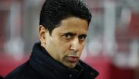 Le président qatari du PSG, Nasser al-Khelaïfi,  à Monaco le 17 février 2026