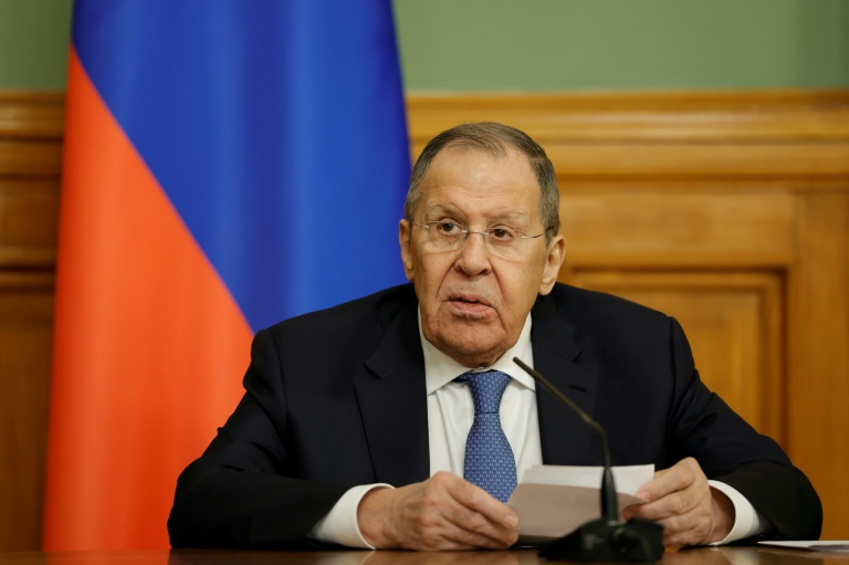Le ministre russe des Affaires étrangères Sergueï Lavrov à Moscou, le 16 mars 2026